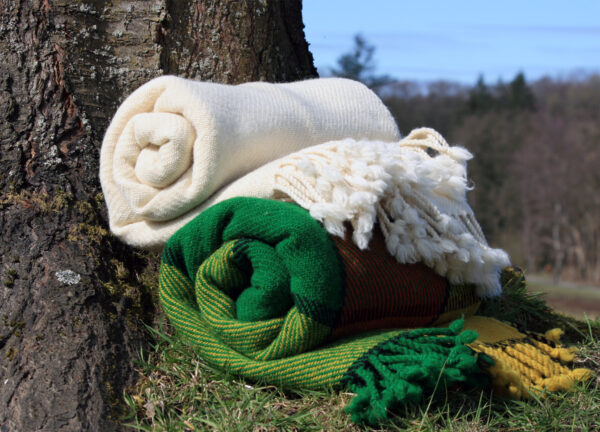 Zuivere wol Plaid Green Ivanna - Afbeelding 3