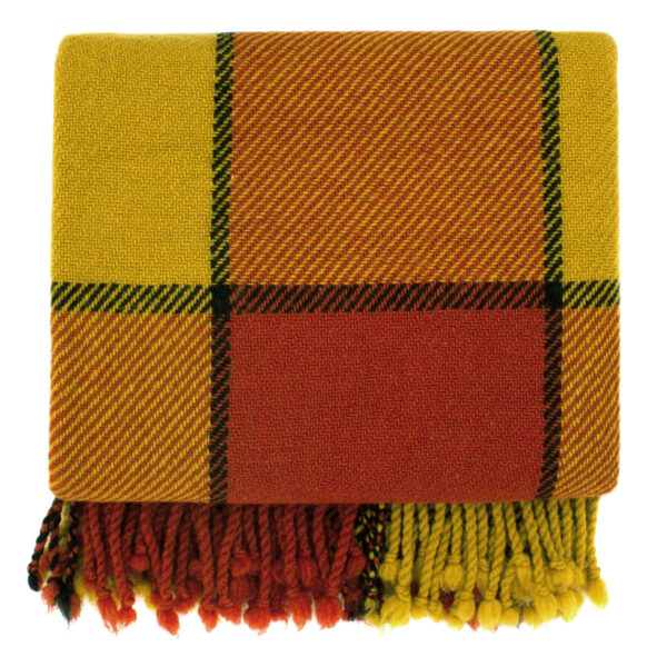 Virgin wool Throw Red Ivanna - Image 3