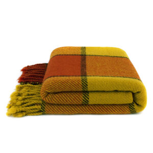 Virgin wool Throw Red Ivanna