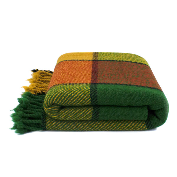 Zuivere wol Plaid Green Ivanna