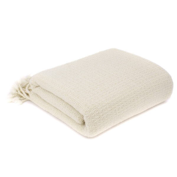 merino wool throw blanket natural color classic Alenika