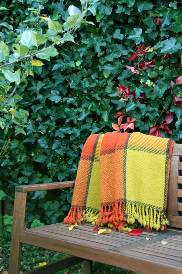 Virgin wool Throw Red Ivanna - Image 4