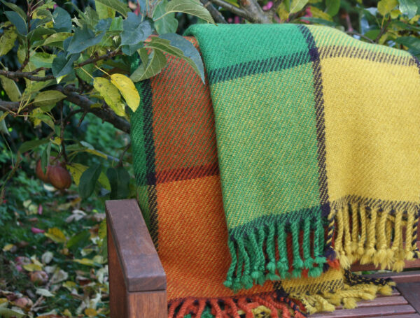 Zuivere wol Plaid Green Ivanna - Afbeelding 8
